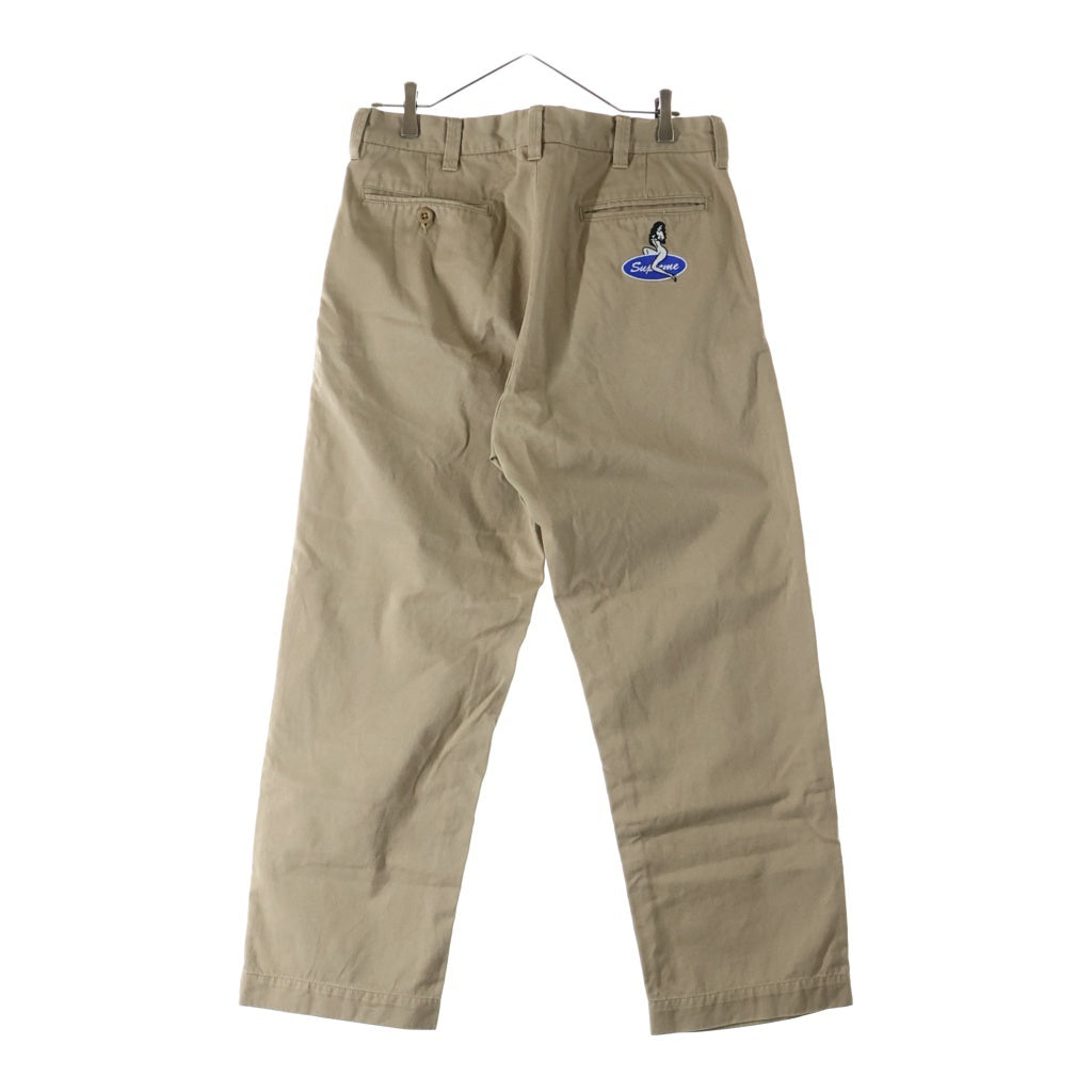 SUPREME(シュプリーム) 25AW ロゴガールワッペン チノパンツ ブラウン