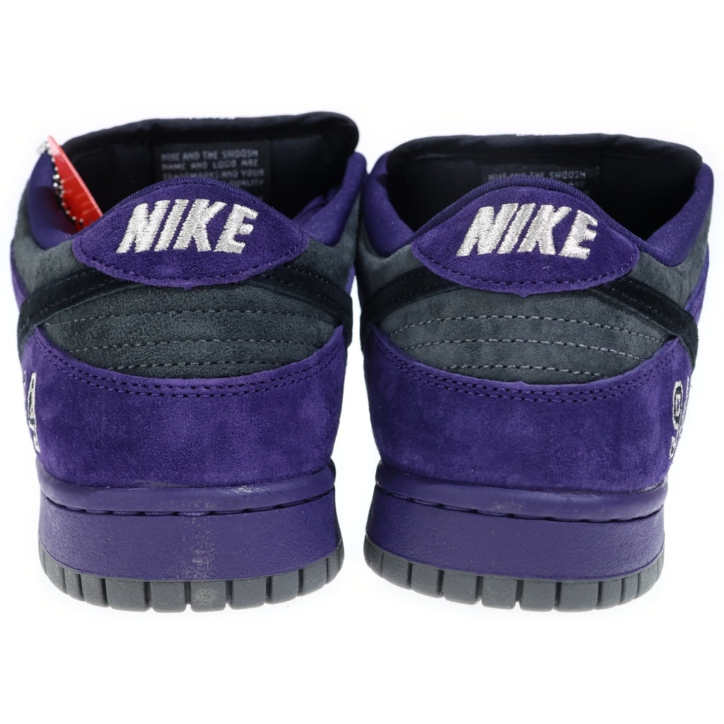 NIKE SB(ナイキエスビー) ×Supreme Dunk Low HQ8487-500 シュプリーム ダンク ローカットスニーカー パープル/ブラック US8.5/26.5cm