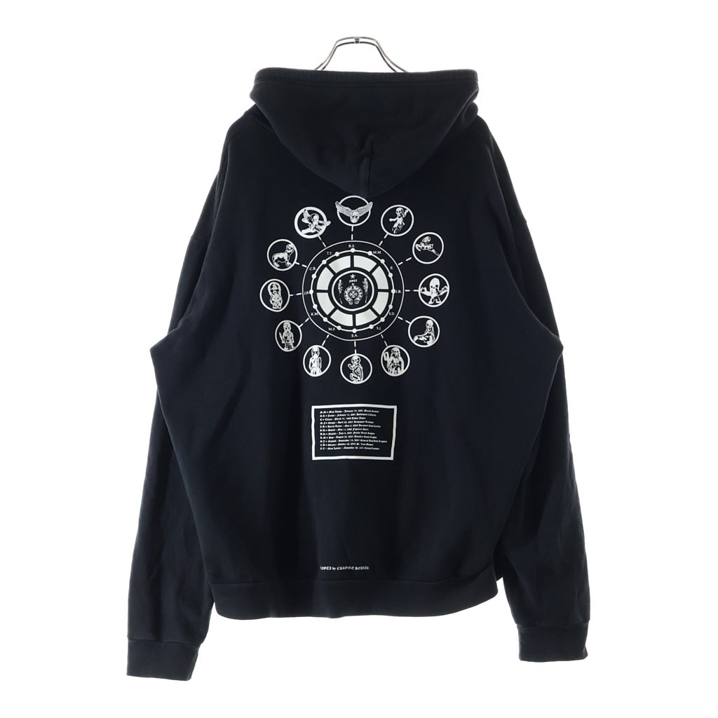 CHROME HEARTS(クロムハーツ) FOTI SWTSHRT HD ZIP フォティ バックプリントジップパーカー フーディ ブラック
