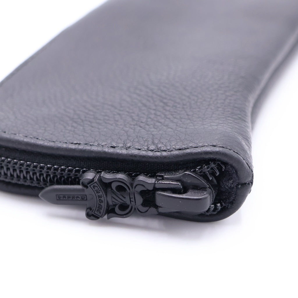CHROME HEARTS(クロムハーツ) CASE ダガージップ レザーアイウェアケース 眼鏡ケース ブラック