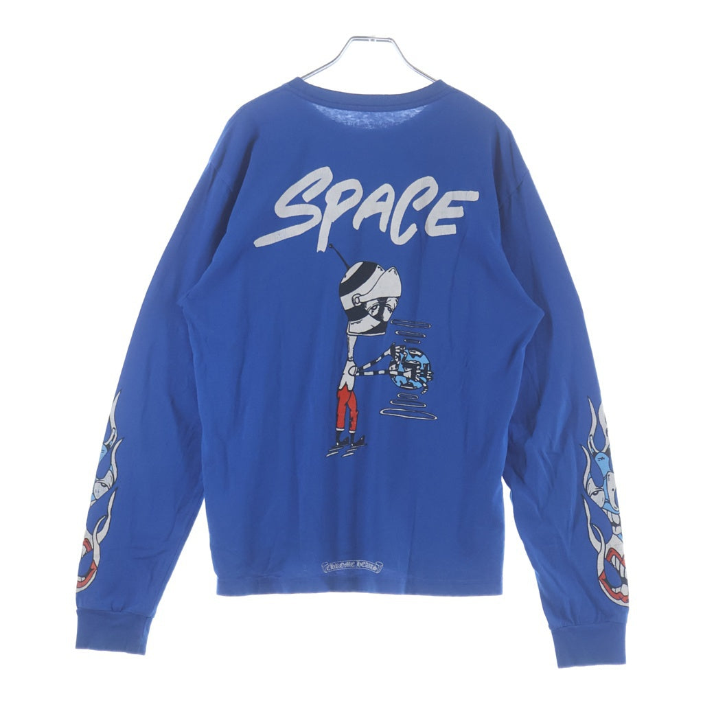 CHROME HEARTS(クロムハーツ) ×MATTY BOY PPO SPACE TEE マッティーボーイ スペース クルーネック 長袖Tシャツ カットソー ブルー