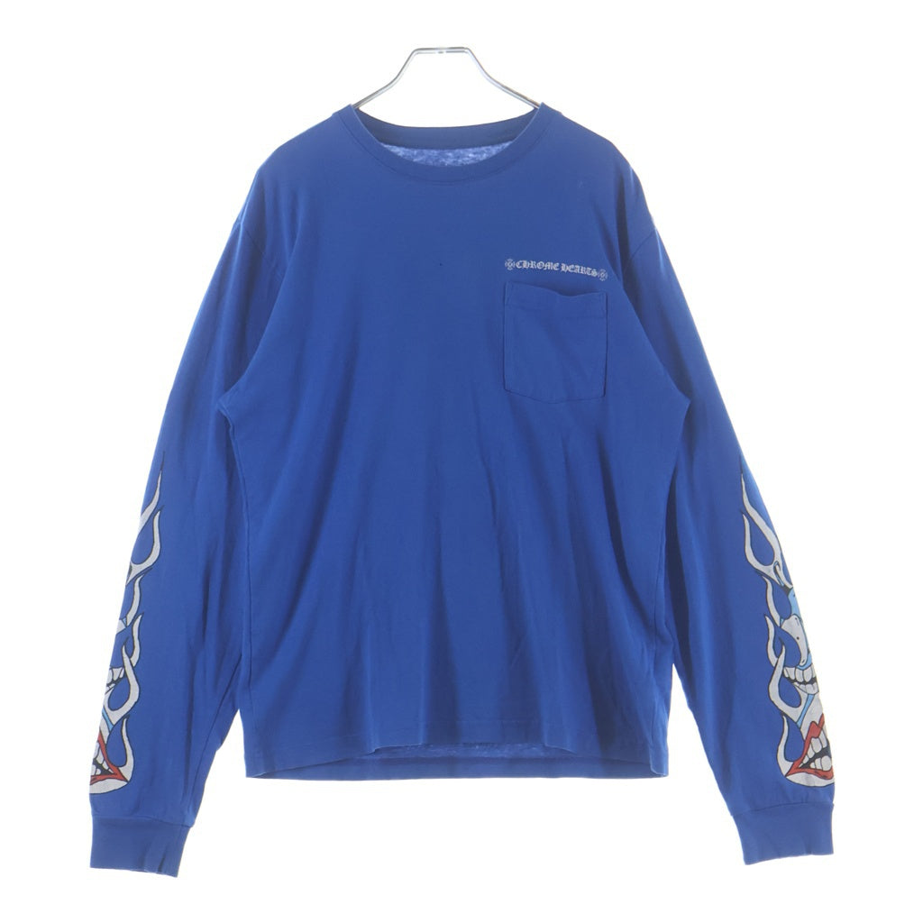 CHROME HEARTS(クロムハーツ) ×MATTY BOY PPO SPACE TEE マッティーボーイ スペース クルーネック 長袖Tシャツ カットソー ブルー
