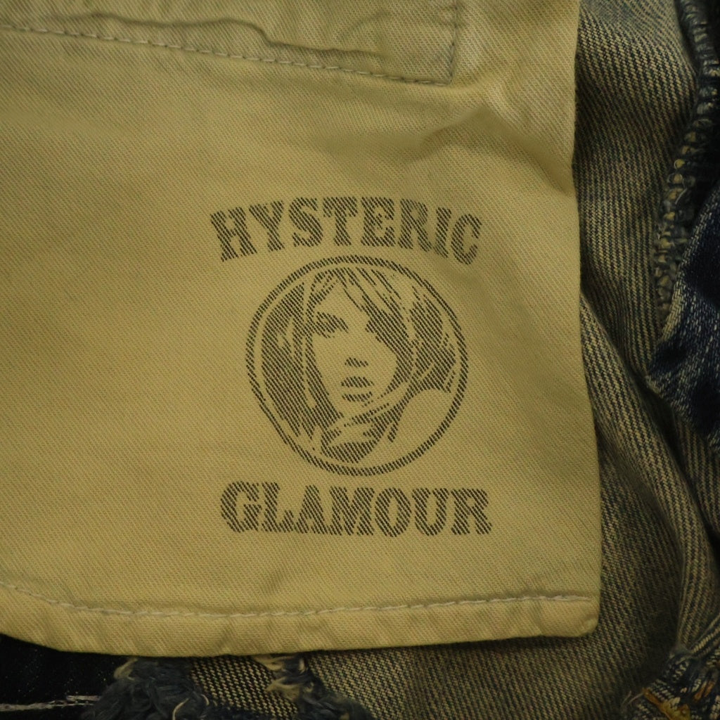 HYSTERIC GLAMOUR(ヒステリックグラマー) HSR加工 ダメージデニムパンツ インディゴ 0203AP10