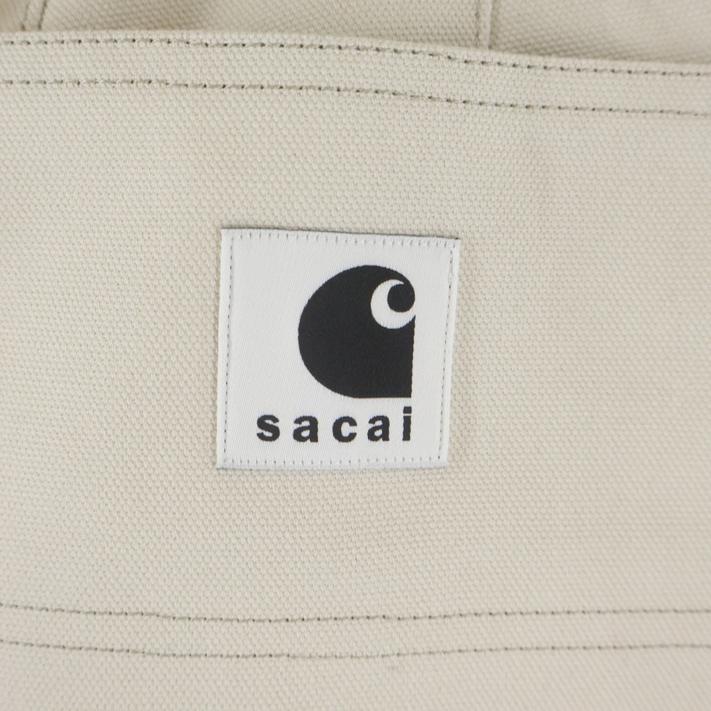Sacai(サカイ) 26SS ×Carhartt WIP Duck Pants ダックロングパンツ ダブルニー アイボリー 26-03992M