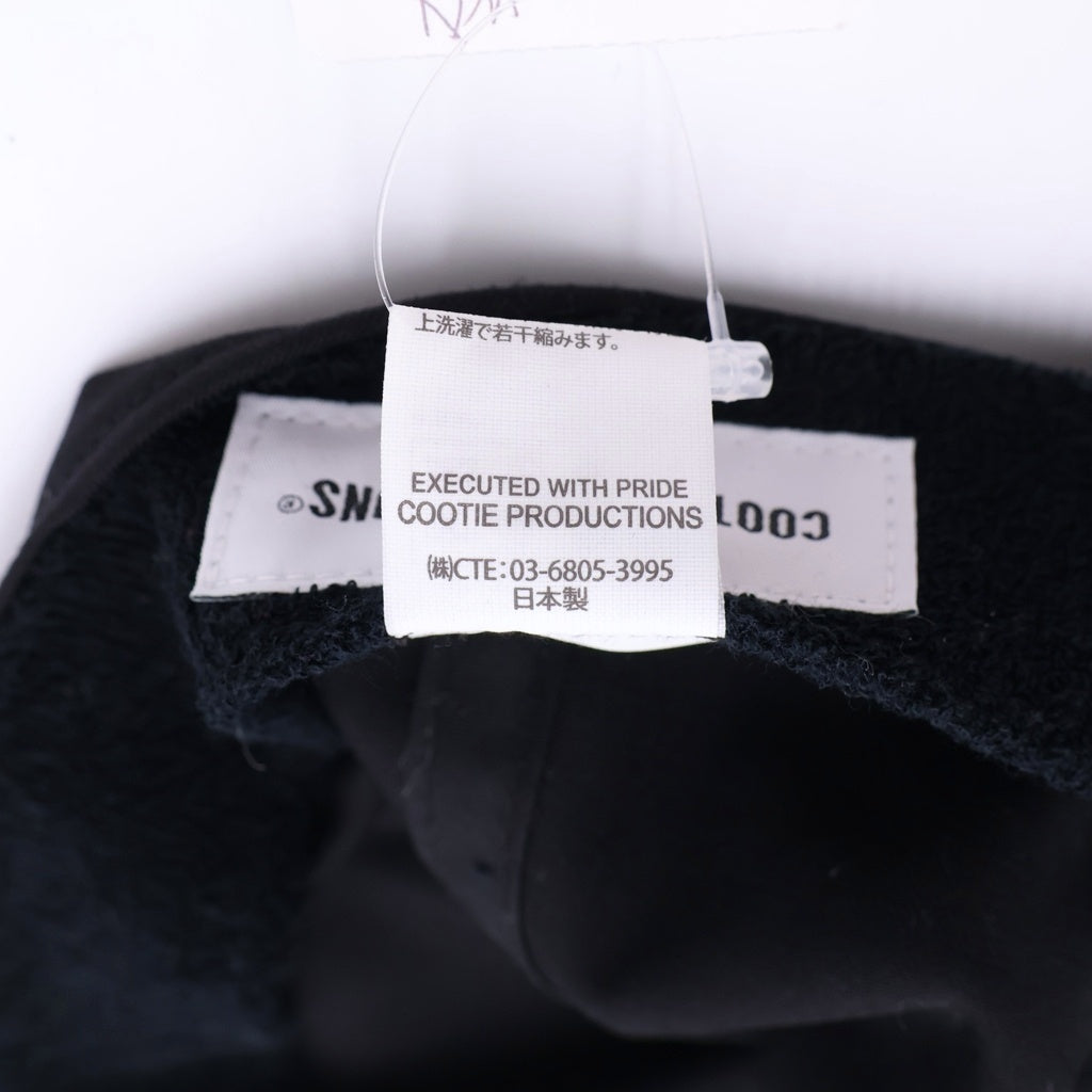 COOTIE PRODUCTIONS(クーティー プロダクションズ) 25SS Comfort Merino Saxony 6 Panel Tie Cap コンフォートメリノザクセン 6パネルタイキャップ 帽子 ブラック