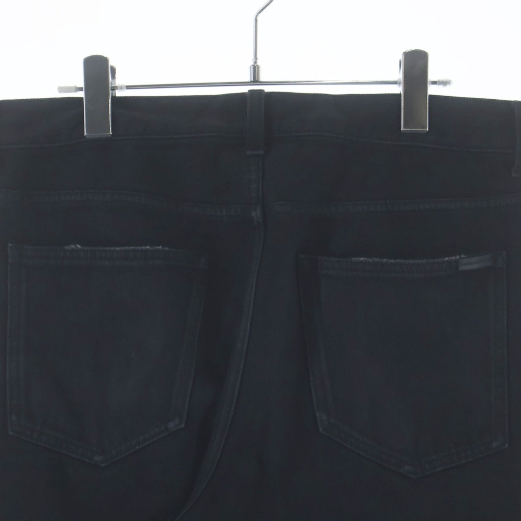 SAINT LAURENT PARIS(サンローランパリ) 23SS ボタンフライ ストレートデニムパンツ ブラック 752629