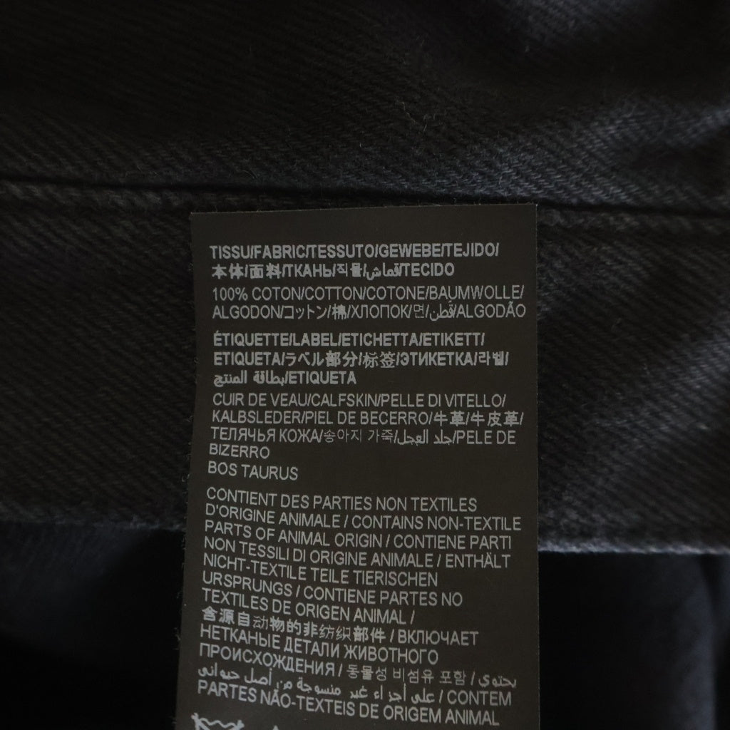 SAINT LAURENT PARIS(サンローランパリ) 23SS ボタンフライ ストレートデニムパンツ ブラック 752629