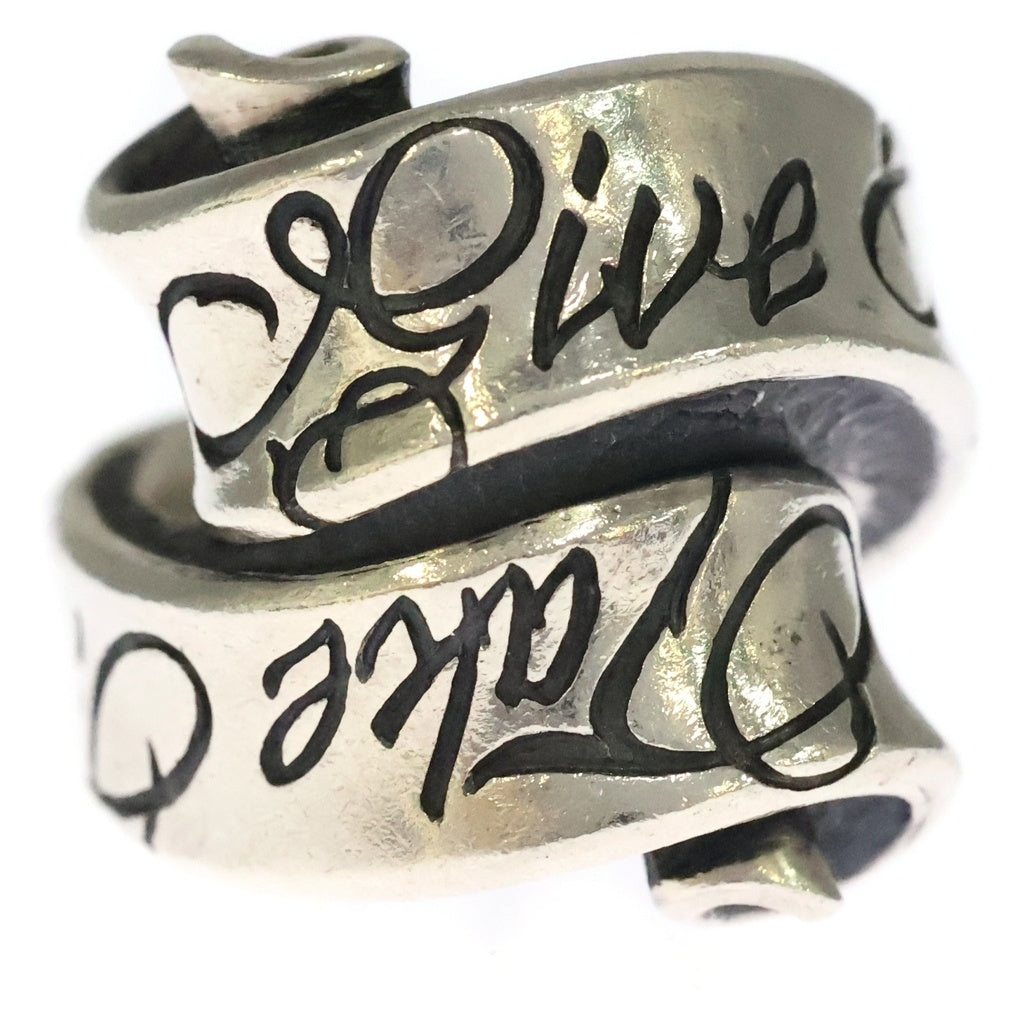 RAT RACE(ラットレース) Message On Ribbon Ring Give No Take No メッセージ リボン ギブノー テイクノー リング シルバー