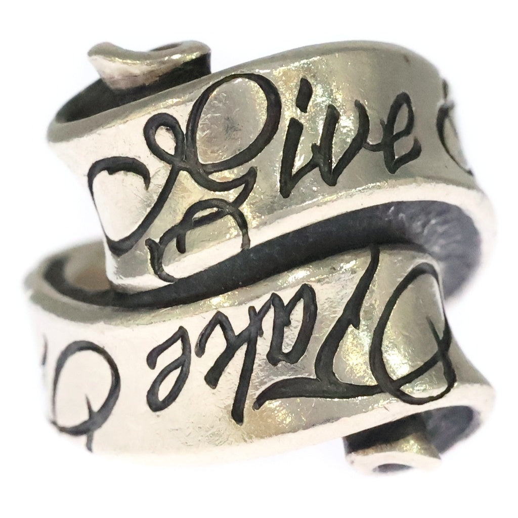 RAT RACE(ラットレース) Message On Ribbon Ring Give No Take No メッセージ リボン ギブノー テイクノー リング シルバー