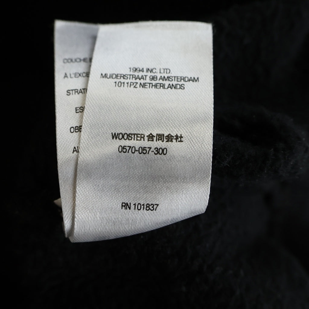 SUPREME(シュプリーム) 23AW 25AW Satin Applique Hooded Sweatshirt サテンアップリケフーディー プルオーバーパーカー ブラック