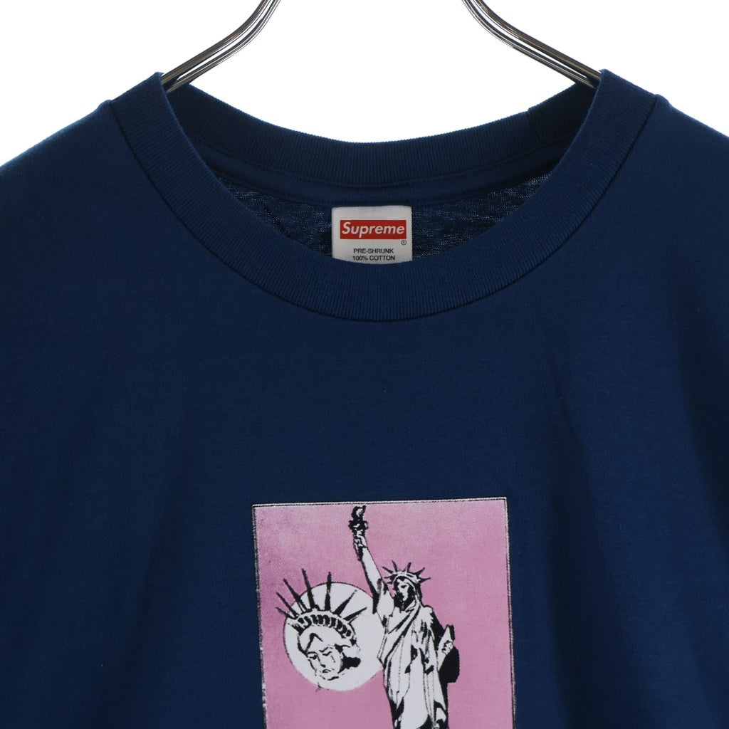 SUPREME(シュプリーム) 24AW Liberty Tee リバティー フロントプリント半袖Tシャツ カットソー インディゴ