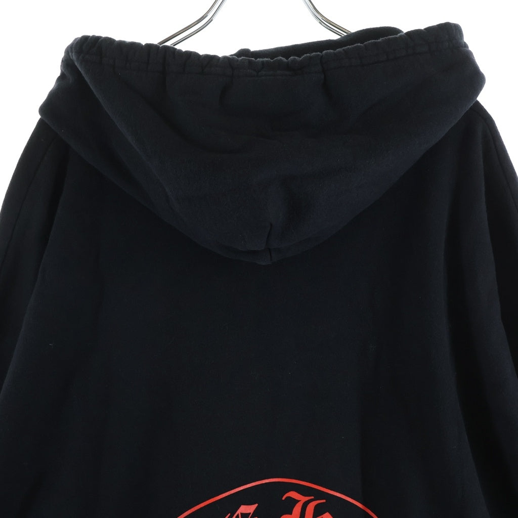 CHROME HEARTS(クロムハーツ) HORSESHOE PULLOVER HOODIE ホースシュー オンライン限定 プルオーバーフーディー パーカー ブラック/レッド