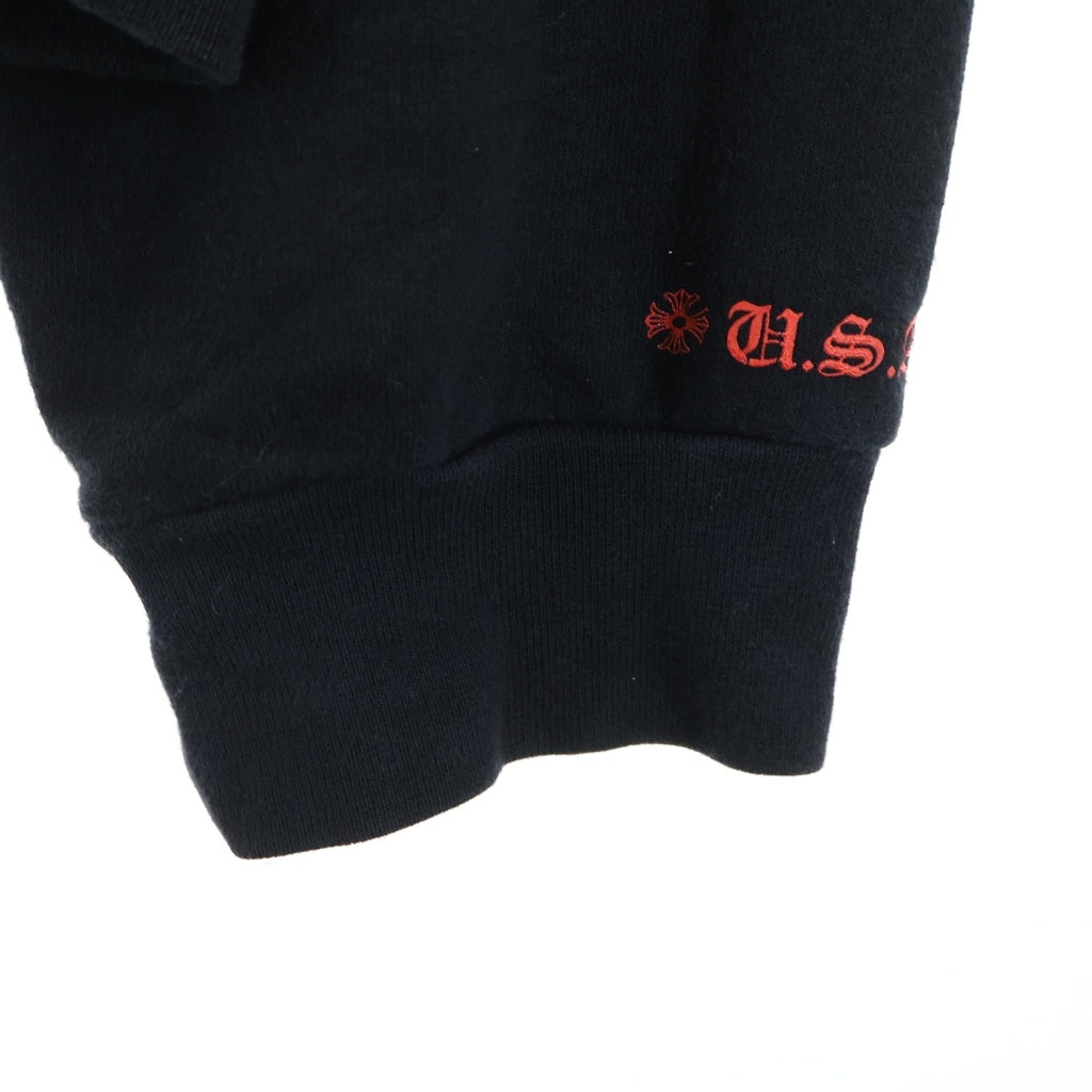 CHROME HEARTS(クロムハーツ) HORSESHOE PULLOVER HOODIE ホースシュー オンライン限定 プルオーバーフーディー パーカー ブラック/レッド