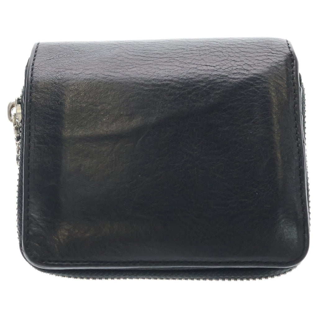 CHROME HEARTS(クロムハーツ) SQ ZIP BILL スクエアジップビル レザーウォレット 財布 ブラック