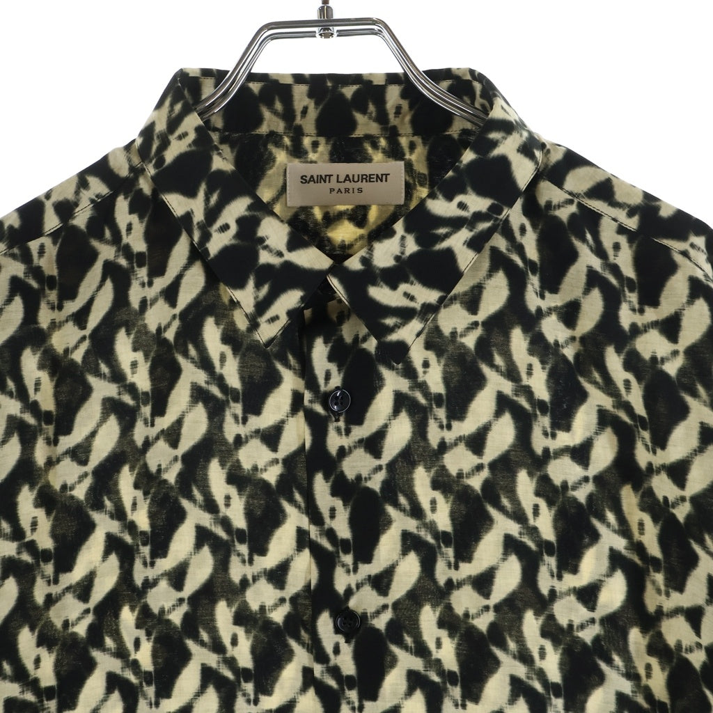 SAINT LAURENT PARIS(サンローランパリ) 22SS レーヨンシルク半袖シャツ マルチカラー 601070 Y2G02