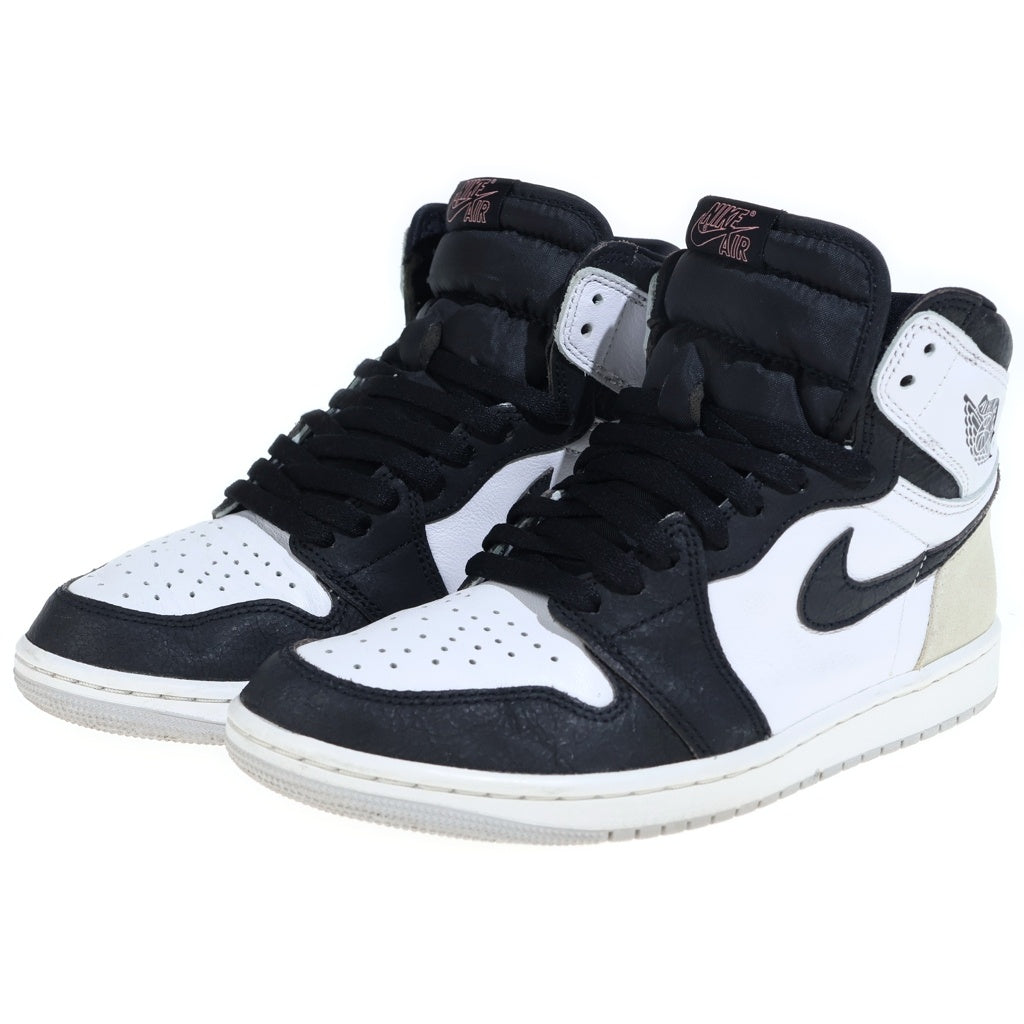 NIKE(ナイキ) AIR JORDAN 1 HIGH OG Bleached Coral 555088-108 エアジョーダン 1 ブリーチド コーラル ハイカットスニーカー グレー US8.5/26.5cm