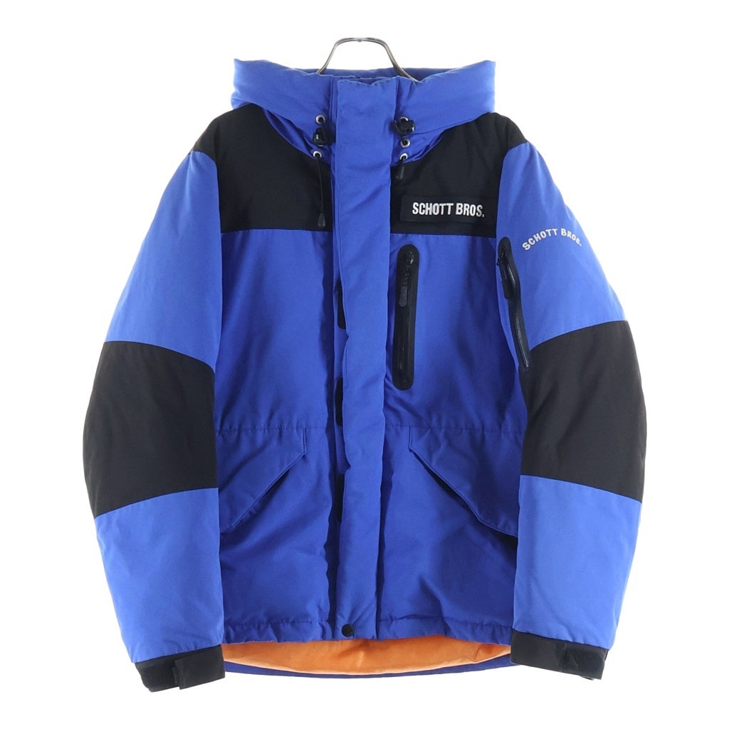 SCHOTT ショット 2TONE DOWN PARKA ツートーンダウンパーカ ダウンジャケット ブルー 3102063 SCHOTT(ショット) 2TONE DOWN PARKA ツートーンダウンパーカ ダウン