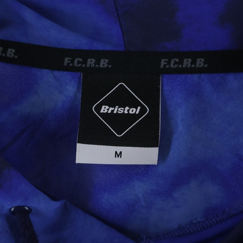 F.C.R.B./F.C.Real Bristol/FCRB(エフシーアールビー/エフシーレアルブリストル) 22SS LOGO APPLIQUE PULLOVER HOODED ANORAK ロゴアップリケ プルオーバーフーディーアノラック ブルー FCRB-220069