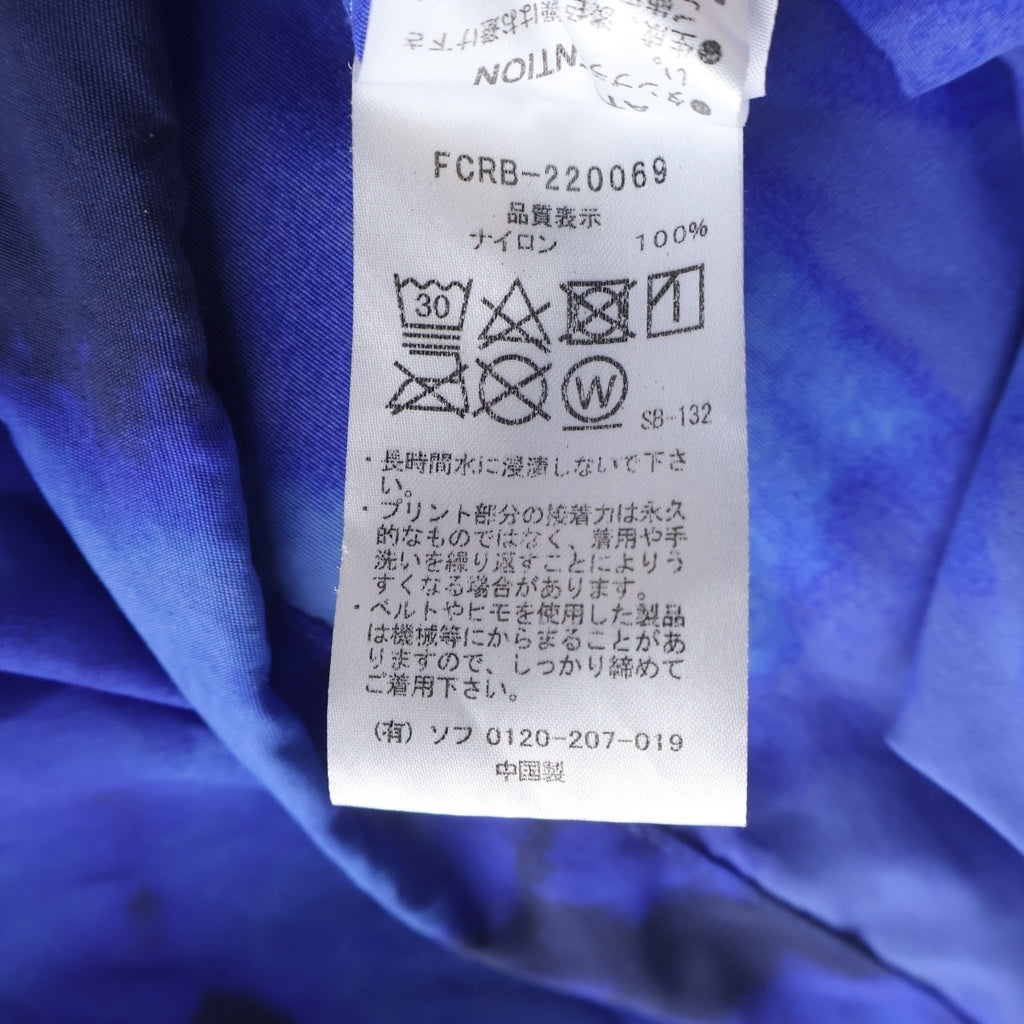 F.C.R.B./F.C.Real Bristol/FCRB(エフシーアールビー/エフシーレアルブリストル) 22SS LOGO APPLIQUE PULLOVER HOODED ANORAK ロゴアップリケ プルオーバーフーディーアノラック ブルー FCRB-220069