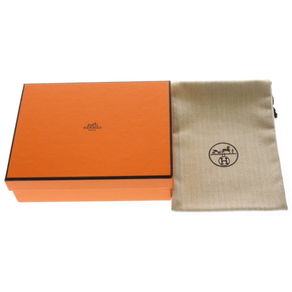 HERMES(エルメス) エテュイカルトGM トランプケース ポーチ □P刻印 オレンジ レディース