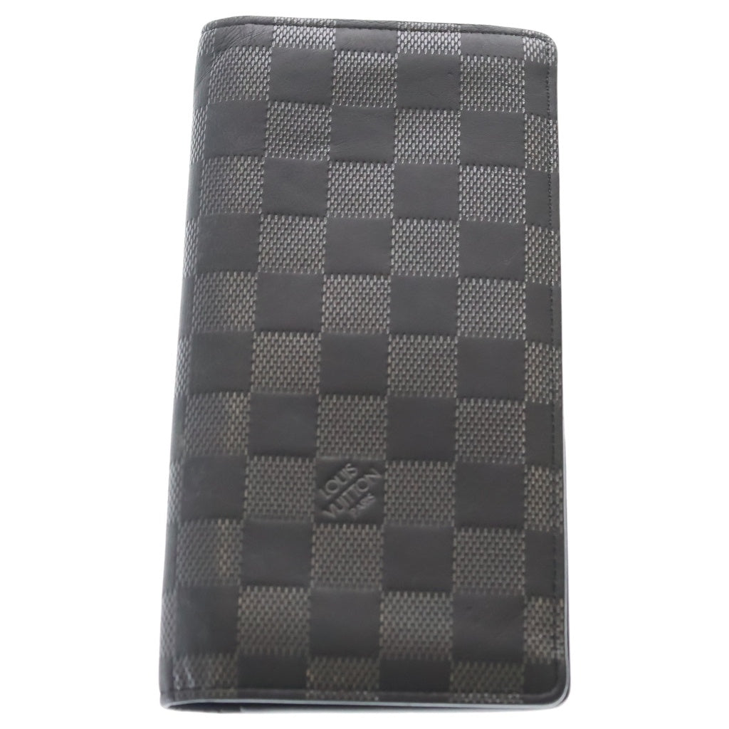 LOUIS VUITTON(ルイヴィトン) ダミエ アンフィニ ポルトフォイユ ブラザ 長財布 N63010 ブラック/シルバー