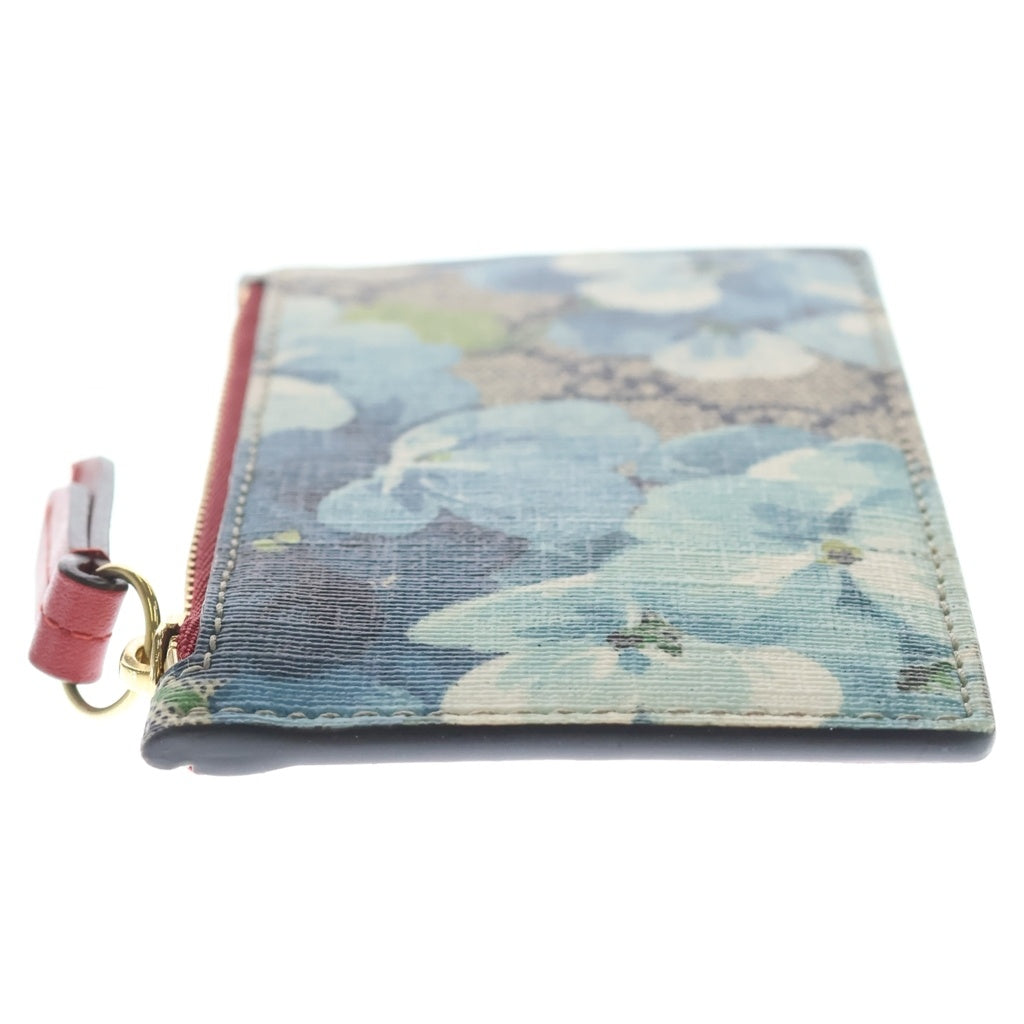 GUCCI(グッチ) GGブルームス コインケース カードケース パスケース 430275 グレー/ブルー/レッド レディース