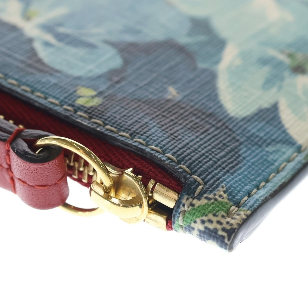 GUCCI(グッチ) GGブルームス コインケース カードケース パスケース 430275 グレー/ブルー/レッド レディース