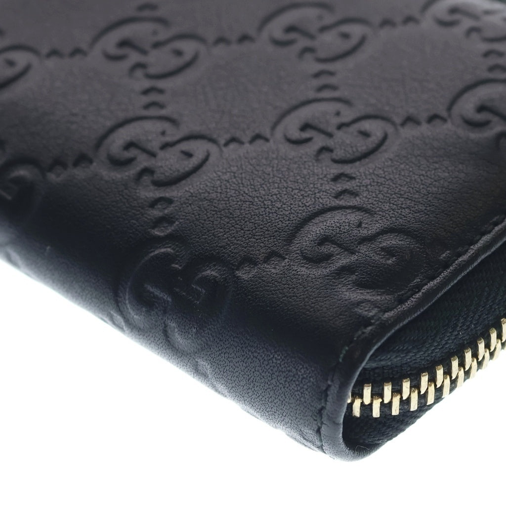 GUCCI(グッチ) グッチシマ ラウンドジップ コインケース 255452 ブラック レディース