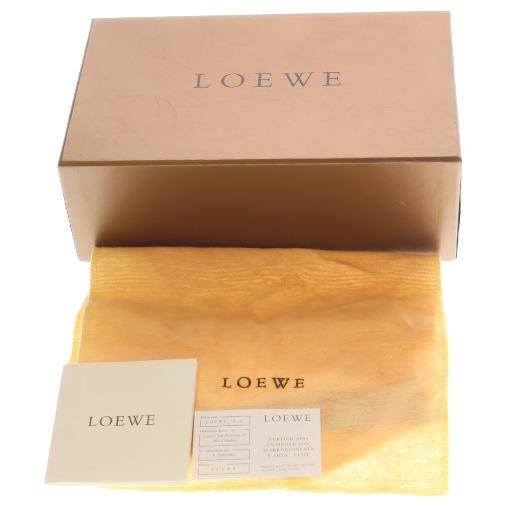 LOEWE(ロエベ) ティペット マフラー ミンク ナッパレザー ダークブラウン レディース
