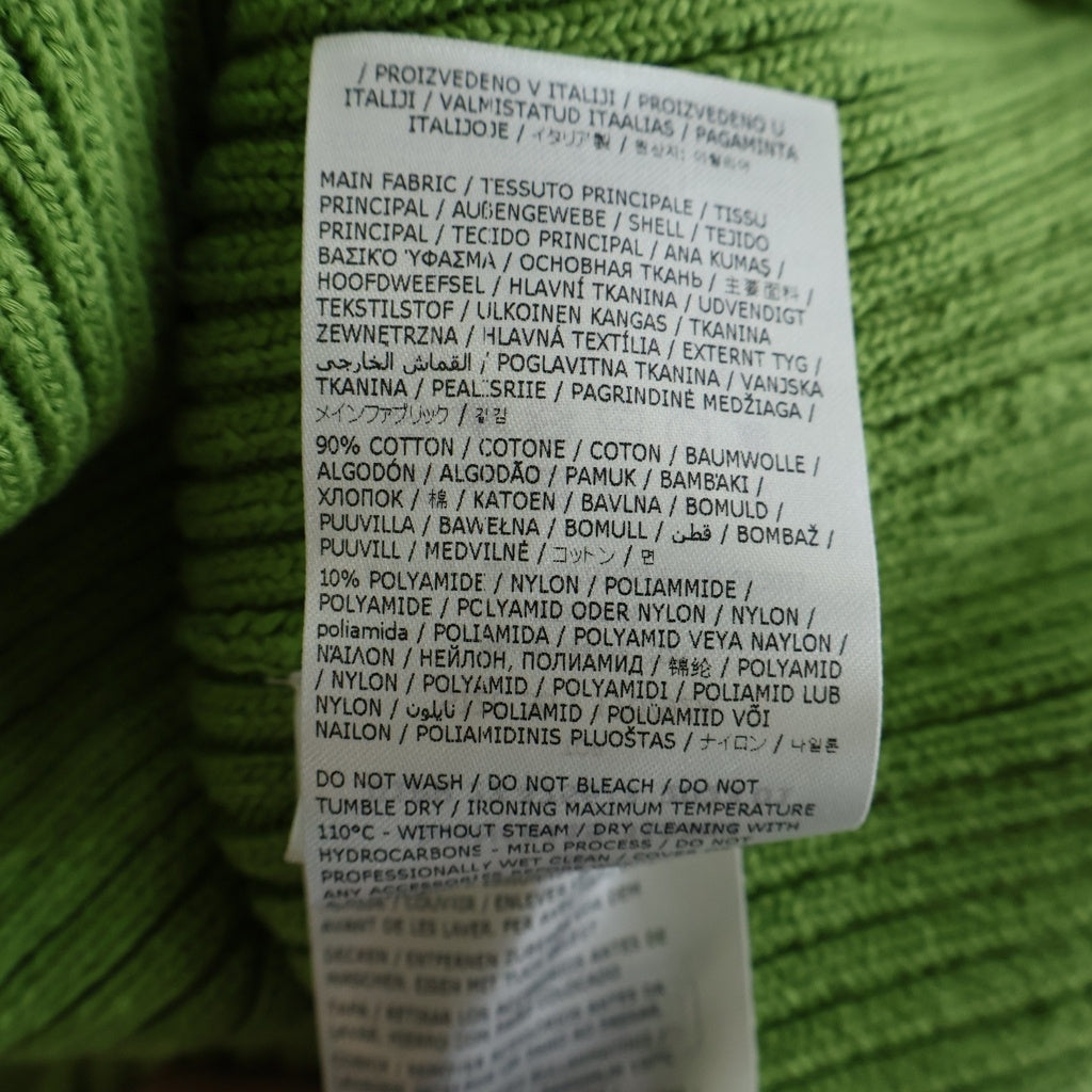 JIL SANDER(ジルサンダー) 23SS STRUCTURED COTTON BLEND RIB ノースリーブ リブニット レディース J03NC0115 J15382 グリーン