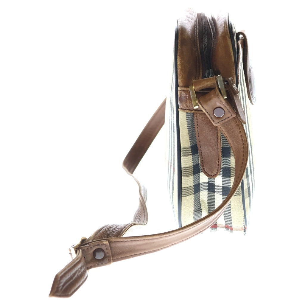 BURBERRY(バーバリー) ノバチェック シャドー ホース ショルダーバッグ ブラウン