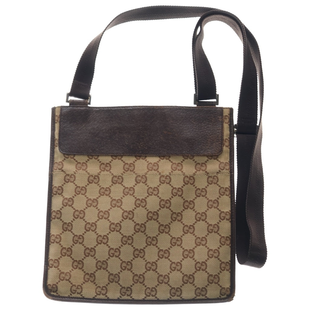GUCCI(グッチ) GG キャンバス ショルダーバッグ ブラウン 27639