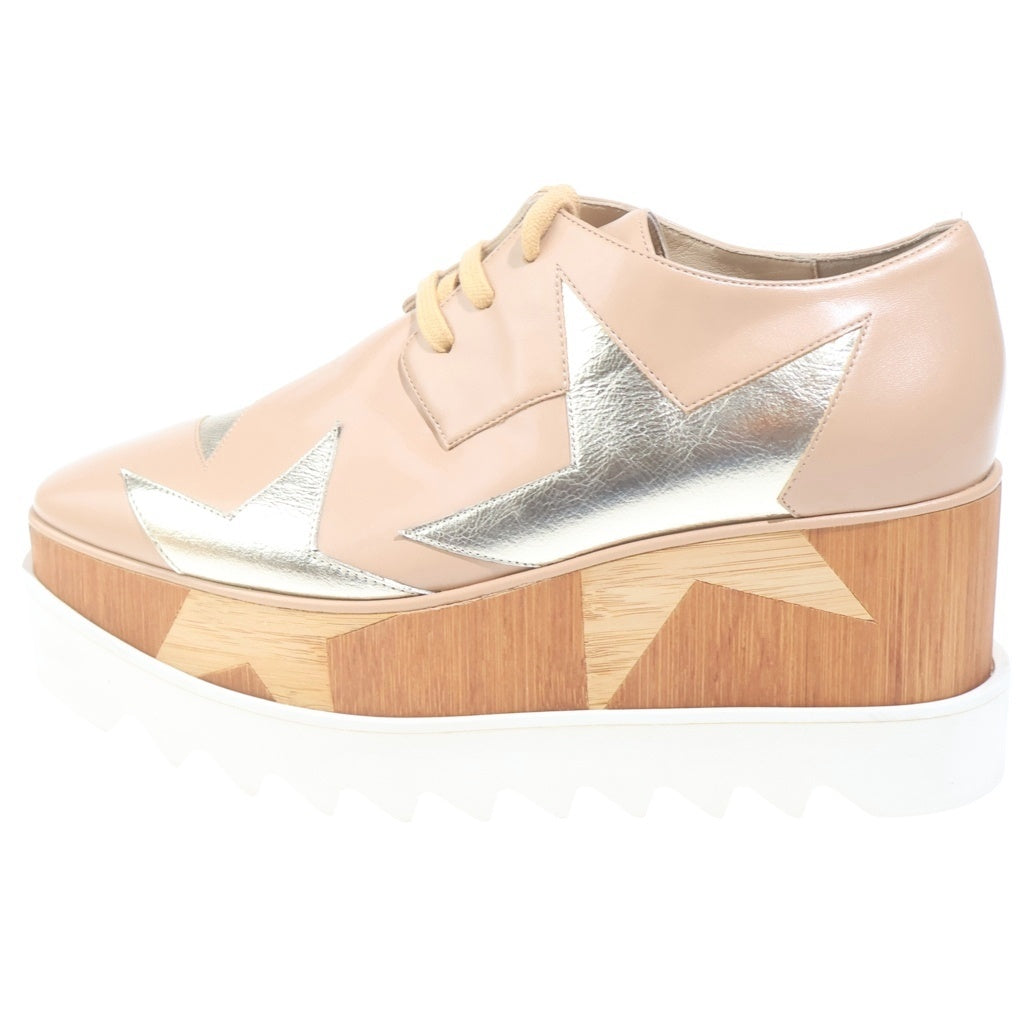 STELLA McCARTNEY(ステラマッカートニー) プラットフォーム スター 厚底 レザーシューズ レディース 800281 ベージュ