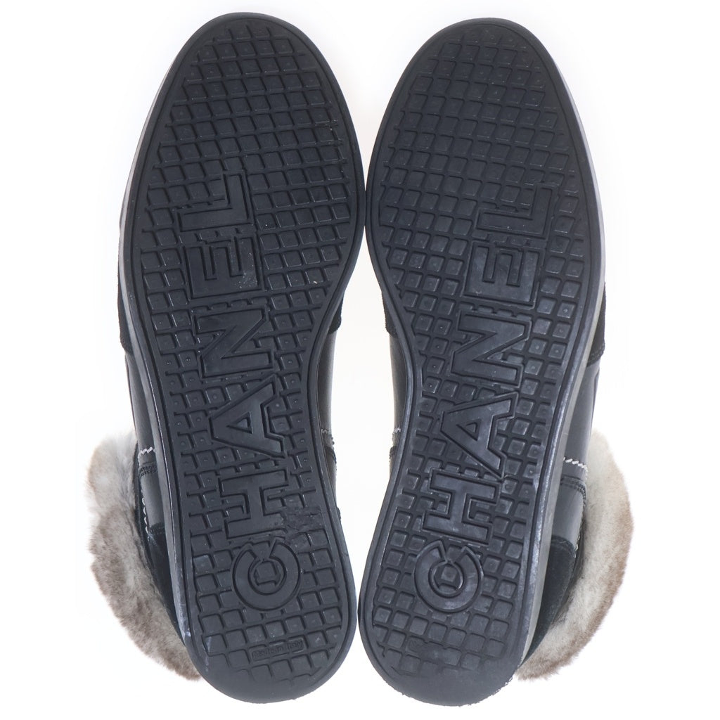 CHANEL(シャネル) ココマーク ファー ハイカットスニーカー レディース IG26555 ブラック