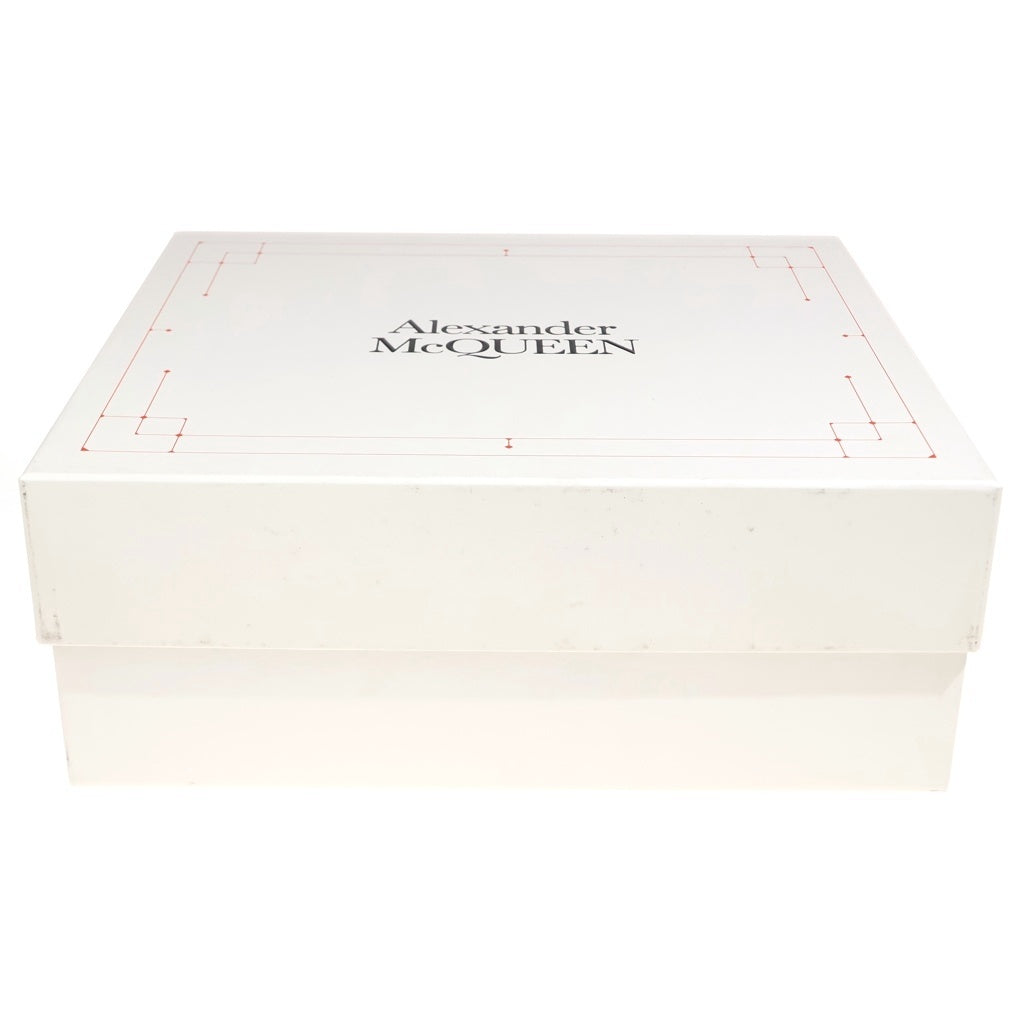 Alexander McQueen(アレキサンダーマックイーン) バックル レザーブーツ ヒール センタージップ レディース 757505 ブラック 757505 箱付