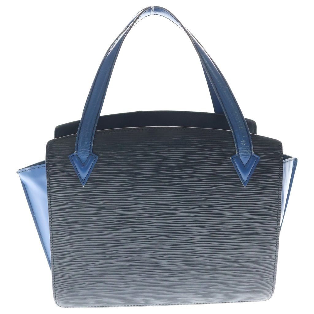 LOUIS VUITTON(ルイヴィトン) エピ ヴァレンヌ バイカラー レザー ハンドバッグ ブラック/ブルー M52385 M52385 レディース