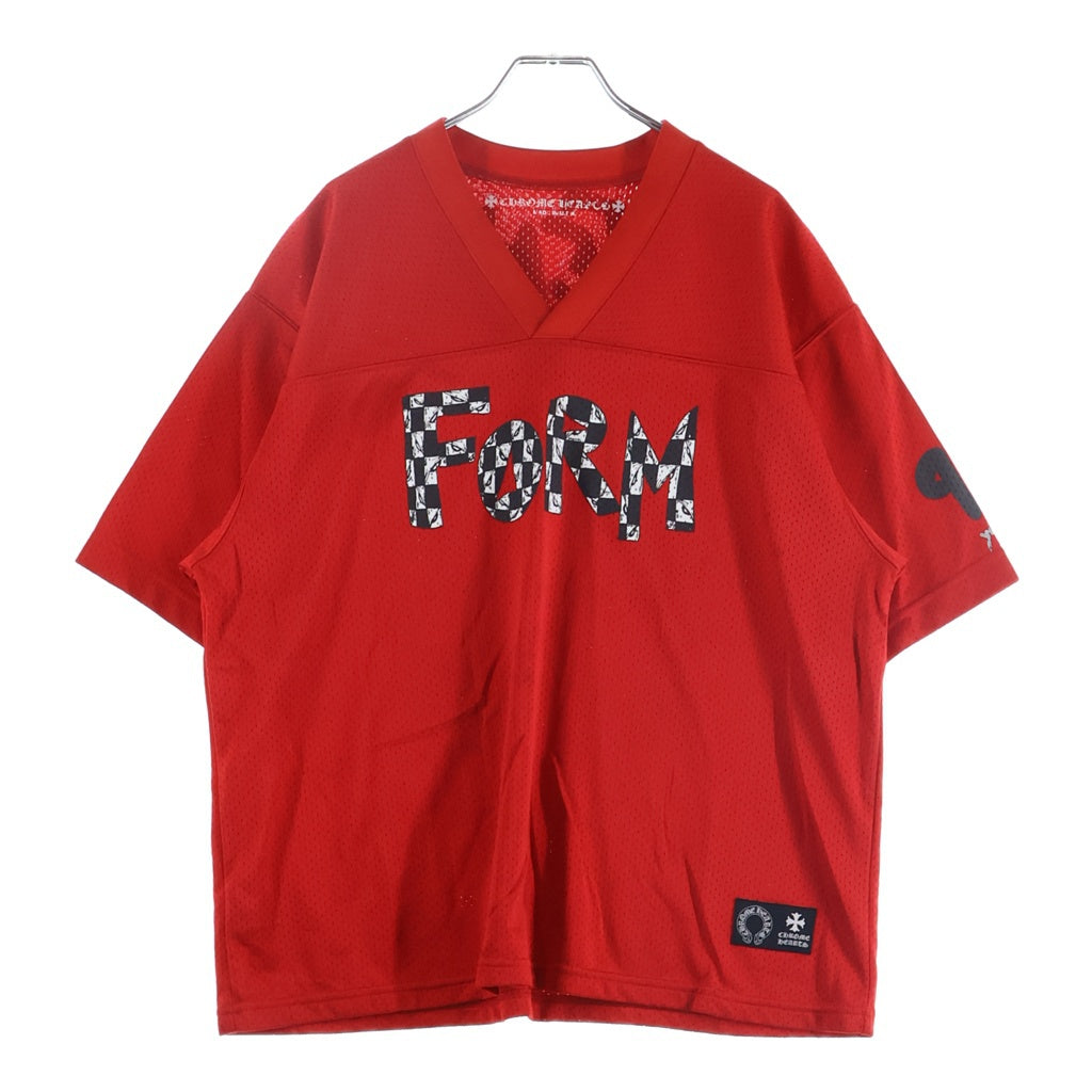 CHROME HEARTS(クロムハーツ) PPO FORM TEAM MESH WARM UP JERSEY TEE MATTY BOYプリントメッシュTシャツ レッド