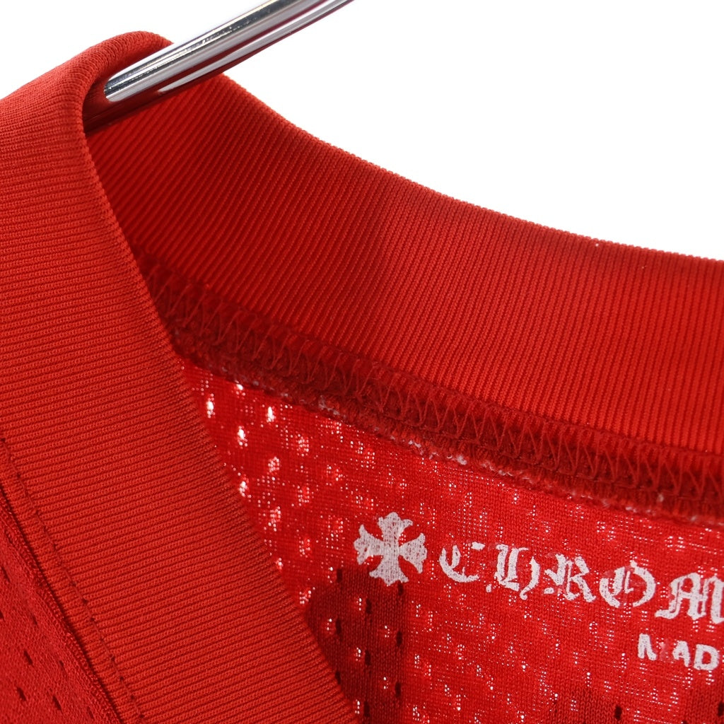 CHROME HEARTS(クロムハーツ) PPO FORM TEAM MESH WARM UP JERSEY TEE MATTY BOYプリントメッシュTシャツ レッド