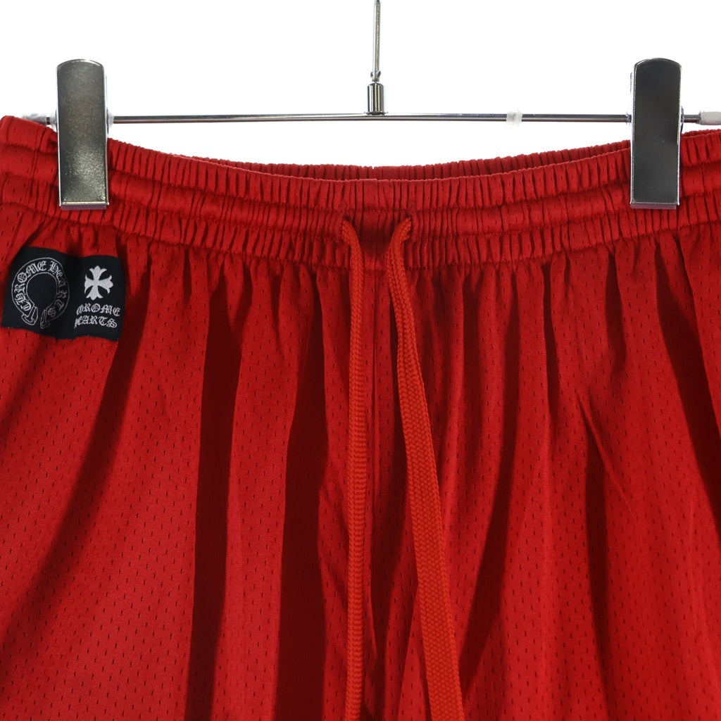 CHROME HEARTS(クロムハーツ) MESH VARSITY SHORTS CHプリントメッシュハーフパンツ レッド