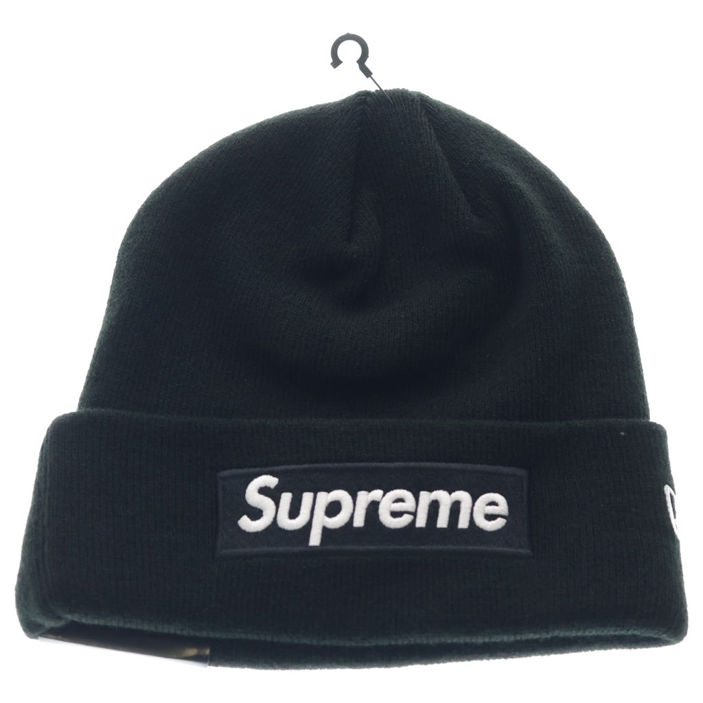 SUPREME(シュプリーム) 24AW ×NEW ERA Box Logo Beanie ニューエラ ボックスロゴ アクリルニットビーニー 帽子 ブラック