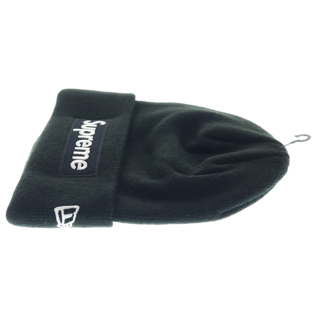 SUPREME(シュプリーム) 24AW ×NEW ERA Box Logo Beanie ニューエラ ボックスロゴ アクリルニットビーニー 帽子 ブラック