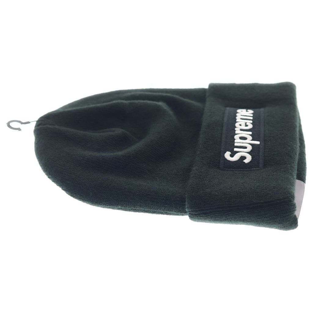SUPREME(シュプリーム) 24AW ×NEW ERA Box Logo Beanie ニューエラ ボックスロゴ アクリルニットビーニー 帽子 ブラック
