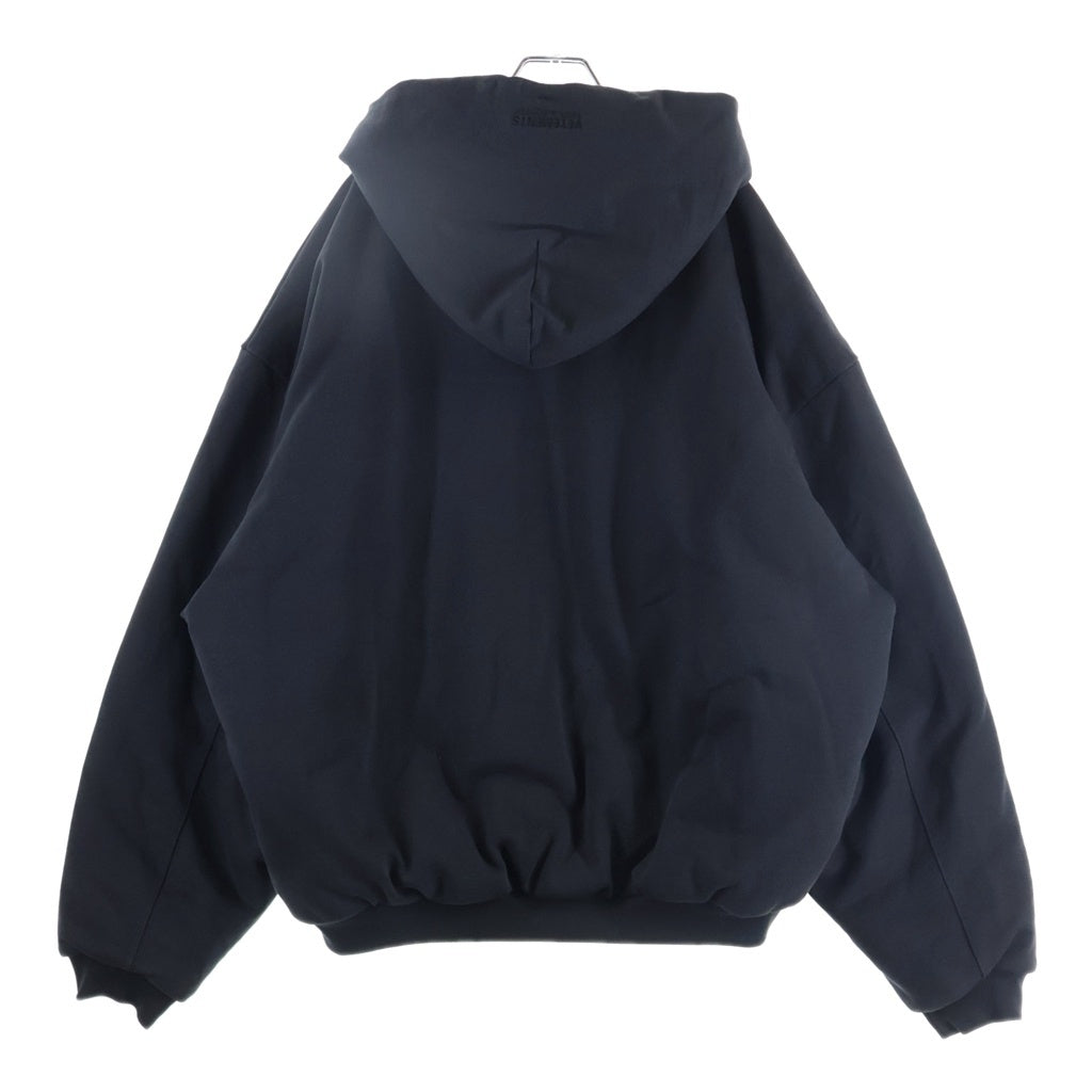 VETEMENTS(ヴェトモン) Puffed Oversized Zip-Up Hoodie パフド オーバーサイズドジップアップフーディー ブラック UH76ZU860B