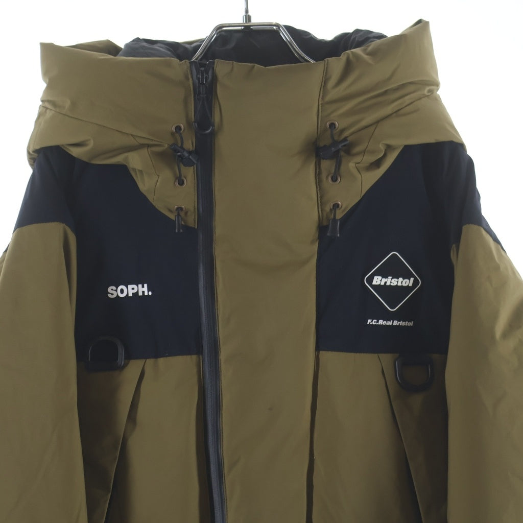 F.C.R.B./F.C.Real Bristol/FCRB(エフシーアールビー/エフシーレアルブリストル) 20AW DOWN BENCH PARKA ダウンベンチパーカー ダウンジャケット ベージュ/ブラック FCRB-202037