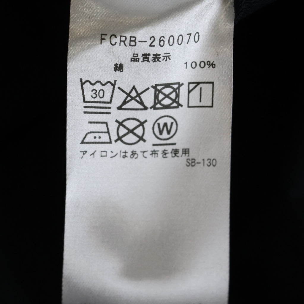 F.C.R.B.(エフシーアールビー) AUTHENTIC FLY FRONT S/S SHIRT オーセンティックフライフロント 半袖シャツ ネイビー FCRB-260070