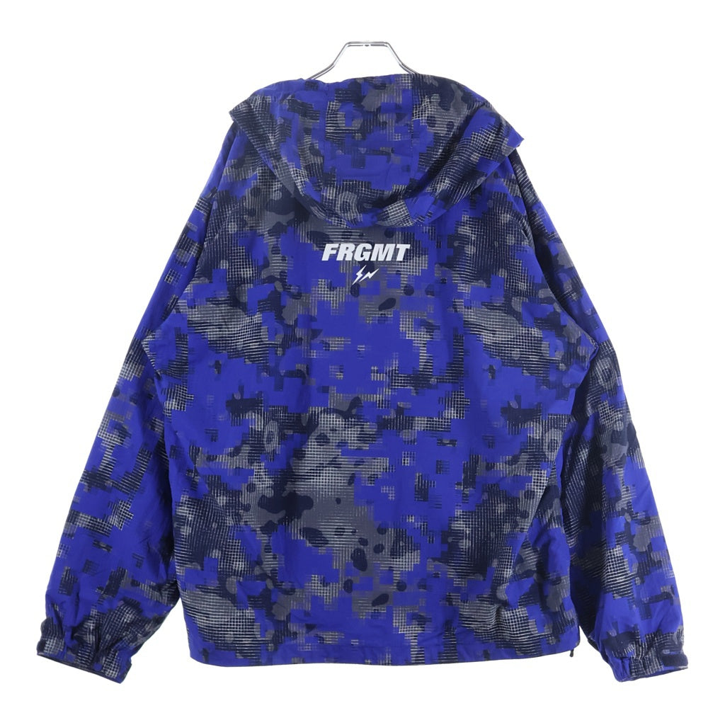 F.C.R.B./F.C.Real Bristol/FCRB(エフシーアールビー/エフシーレアルブリストル) ×fragment design CAMOUFLAGE NYLON BLOUSON カモフラージュナイロンブルゾン ブルー FCRB-260170