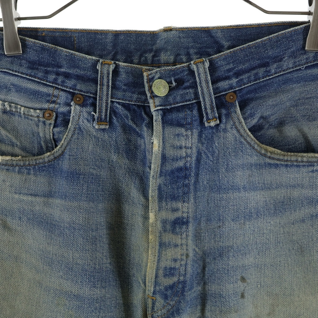 Levi's(リーバイス) 70S VINTAGE 501 66前期 ボタン裏刻印6 スモールe ボタンフライ ストレートデニムパンツ
