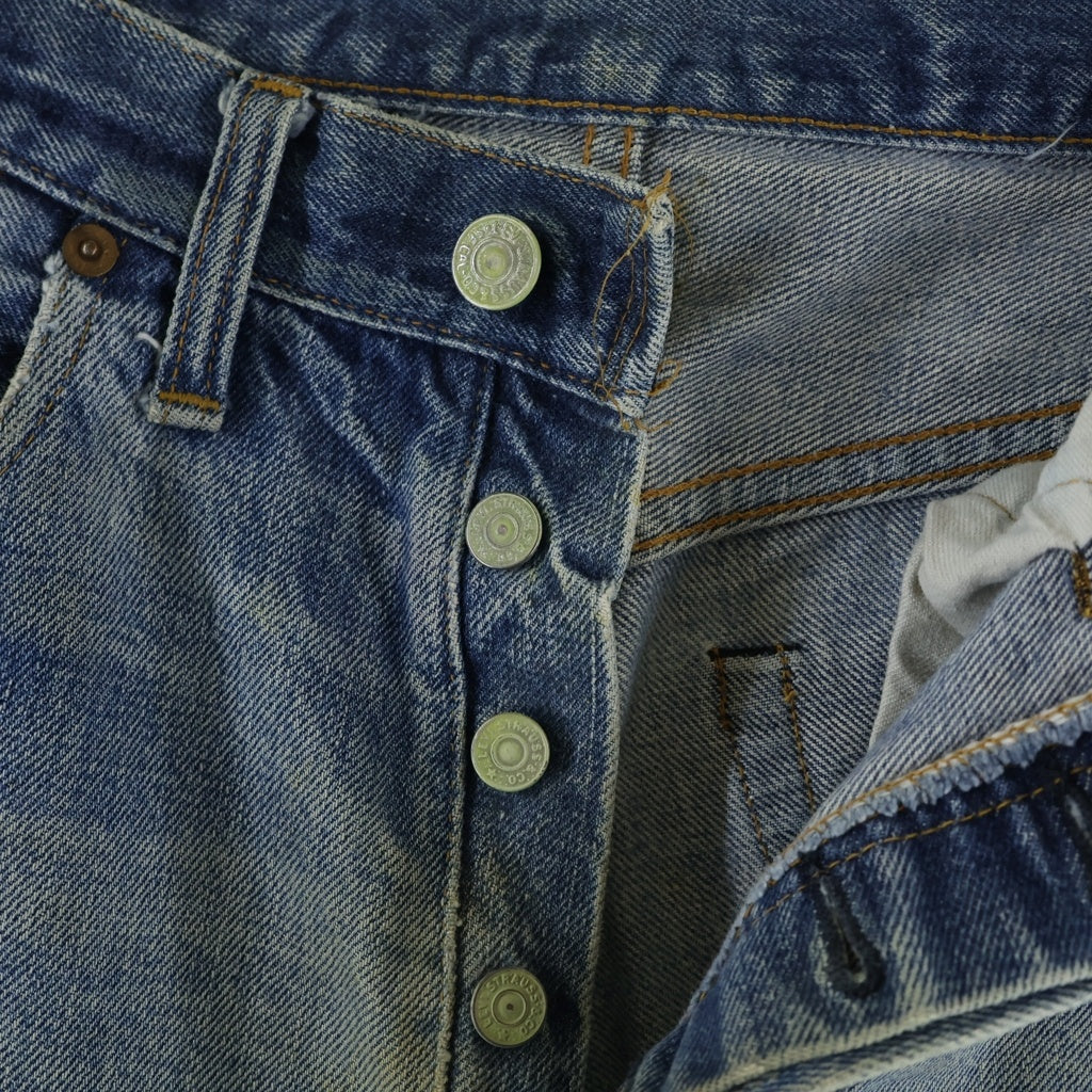 Levi's(リーバイス) 70S VINTAGE 501 66前期 ボタン裏刻印6 スモールe ボタンフライ ストレートデニムパンツ