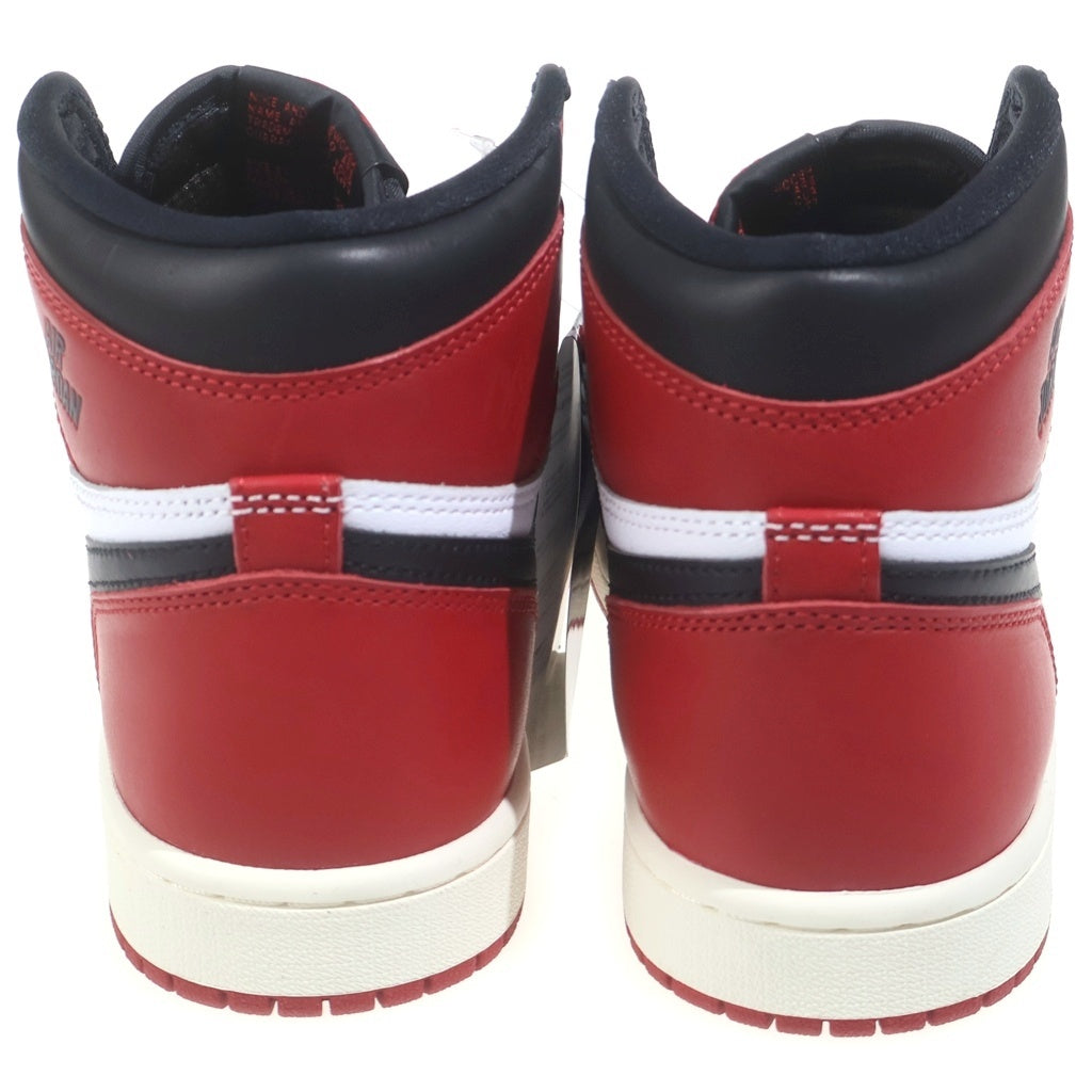 NIKE(ナイキ) AIR JORDAN 1 RETRO HIGH OG BLACK TOE REIMAGINED DZ5485-106 エアジョーダン1 ブラックトゥ つま黒 リイマジンド ハイカットスニーカー レディース US6/24cm