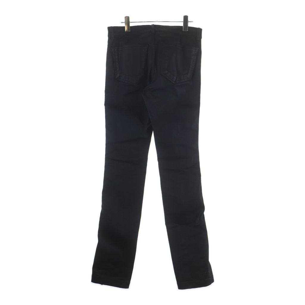 Rick Owens(リックオウエンス) 26SS VEGA JEANS ベガジーンズ コーティングデニムパンツ スリムフィットジーンズ ブラック RL01F2300-SDBK